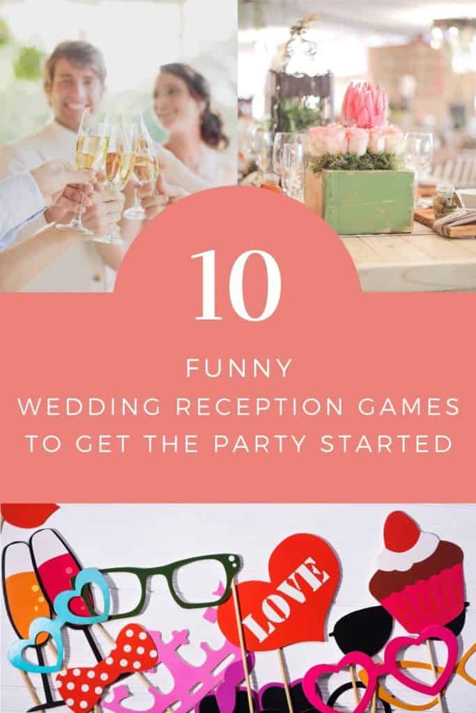 10 Funny Wedding Reception Games to Get the Party Started Pin